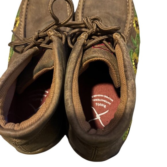 Twisted X Sunflower Brown Moccasins Womens Size 7 - Picture 5 of 8